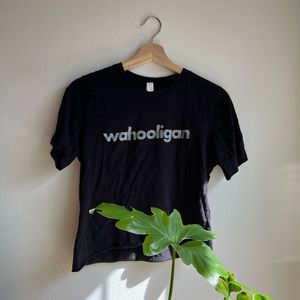 Wahoo Fitness Wahooligan t-shirt (cropped by yours truly)